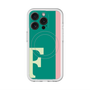 スリムプロテクションプレミアムケース with MagSafe［ オリジナル - initial color line - F green ］