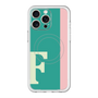 スリムプロテクションプレミアムケース with MagSafe［ オリジナル - initial color line - F green ］