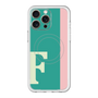 スリムプロテクションプレミアムケース with MagSafe［ オリジナル - initial color line - F green ］