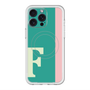 スリムプロテクションプレミアムケース with MagSafe［ オリジナル - initial color line - F green ］