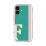 スリムプロテクションプレミアムケース with MagSafe［ オリジナル - initial color line - F green ］