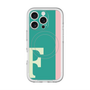 スリムプロテクションプレミアムケース with MagSafe［ オリジナル - initial color line - F green ］