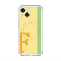 スリムプロテクションプレミアムケース with MagSafe［ オリジナル - initial color line - F yellow ］