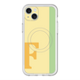 スリムプロテクションプレミアムケース with MagSafe［ オリジナル - initial color line - F yellow ］
