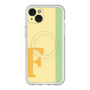 スリムプロテクションプレミアムケース with MagSafe［ オリジナル - initial color line - F yellow ］