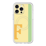 スリムプロテクションプレミアムケース with MagSafe［ オリジナル - initial color line - F yellow ］