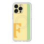 スリムプロテクションプレミアムケース with MagSafe［ オリジナル - initial color line - F yellow ］