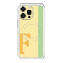 スリムプロテクションプレミアムケース with MagSafe［ オリジナル - initial color line - F yellow ］