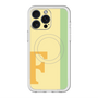 スリムプロテクションプレミアムケース with MagSafe［ オリジナル - initial color line - F yellow ］