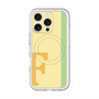 スリムプロテクションプレミアムケース with MagSafe［ オリジナル - initial color line - F yellow ］