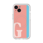 スリムプロテクションプレミアムケース with MagSafe［ オリジナル - initial color line - G pink ］