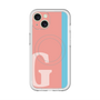 スリムプロテクションプレミアムケース with MagSafe［ オリジナル - initial color line - G pink ］
