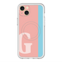 スリムプロテクションプレミアムケース with MagSafe［ オリジナル - initial color line - G pink ］