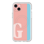 スリムプロテクションプレミアムケース with MagSafe［ オリジナル - initial color line - G pink ］