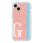 スリムプロテクションプレミアムケース with MagSafe［ オリジナル - initial color line - G pink ］