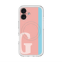 スリムプロテクションプレミアムケース with MagSafe［ オリジナル - initial color line - G pink ］