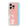スリムプロテクションプレミアムケース with MagSafe［ オリジナル - initial color line - G pink ］