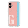 スリムプロテクションプレミアムケース with MagSafe［ オリジナル - initial color line - G pink ］