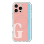 スリムプロテクションプレミアムケース with MagSafe［ オリジナル - initial color line - G pink ］
