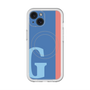 スリムプロテクションプレミアムケース with MagSafe［ オリジナル - initial color line - G blue ］
