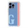 スリムプロテクションプレミアムケース with MagSafe［ オリジナル - initial color line - G blue ］