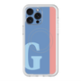 スリムプロテクションプレミアムケース with MagSafe［ オリジナル - initial color line - G blue ］