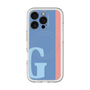 スリムプロテクションプレミアムケース with MagSafe［ オリジナル - initial color line - G blue ］