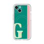 スリムプロテクションプレミアムケース with MagSafe［ オリジナル - initial color line - G green ］