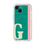 スリムプロテクションプレミアムケース with MagSafe［ オリジナル - initial color line - G green ］