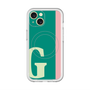 スリムプロテクションプレミアムケース with MagSafe［ オリジナル - initial color line - G green ］