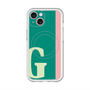 スリムプロテクションプレミアムケース with MagSafe［ オリジナル - initial color line - G green ］