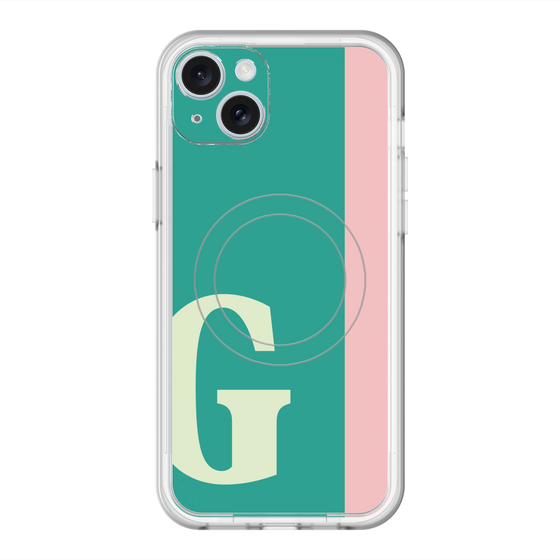 スリムプロテクションプレミアムケース with MagSafe［ オリジナル - initial color line - G green ］