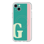 スリムプロテクションプレミアムケース with MagSafe［ オリジナル - initial color line - G green ］