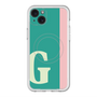 スリムプロテクションプレミアムケース with MagSafe［ オリジナル - initial color line - G green ］