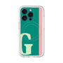 スリムプロテクションプレミアムケース with MagSafe［ オリジナル - initial color line - G green ］