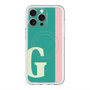 スリムプロテクションプレミアムケース with MagSafe［ オリジナル - initial color line - G green ］