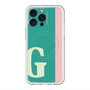 スリムプロテクションプレミアムケース with MagSafe［ オリジナル - initial color line - G green ］