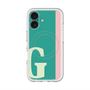 スリムプロテクションプレミアムケース with MagSafe［ オリジナル - initial color line - G green ］