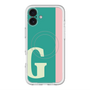 スリムプロテクションプレミアムケース with MagSafe［ オリジナル - initial color line - G green ］