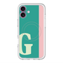 スリムプロテクションプレミアムケース with MagSafe［ オリジナル - initial color line - G green ］