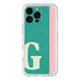 スリムプロテクションプレミアムケース with MagSafe［ オリジナル - initial color line - G green ］