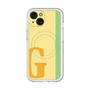 スリムプロテクションプレミアムケース with MagSafe［ オリジナル - initial color line - G yellow ］