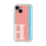 スリムプロテクションプレミアムケース with MagSafe［ オリジナル - initial color line - H pink ］