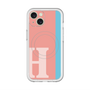 スリムプロテクションプレミアムケース with MagSafe［ オリジナル - initial color line - H pink ］