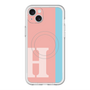 スリムプロテクションプレミアムケース with MagSafe［ オリジナル - initial color line - H pink ］