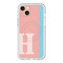 スリムプロテクションプレミアムケース with MagSafe［ オリジナル - initial color line - H pink ］
