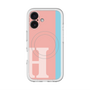 スリムプロテクションプレミアムケース with MagSafe［ オリジナル - initial color line - H pink ］