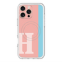 スリムプロテクションプレミアムケース with MagSafe［ オリジナル - initial color line - H pink ］
