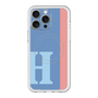 スリムプロテクションプレミアムケース with MagSafe［ オリジナル - initial color line - H blue ］