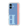 スリムプロテクションプレミアムケース with MagSafe［ オリジナル - initial color line - H blue ］